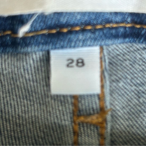 FRAME Women’s Le Crop Mini Boot Blue Stretch Denim Cropped Bootcut Jeans 28 - Picture 7 of 8